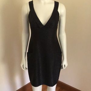 NWT DZHAVAEL Couture size large black dress!